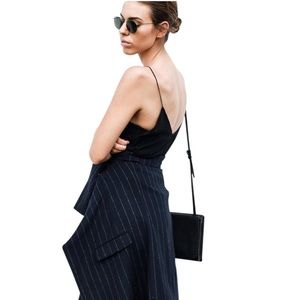 Alexander Wang black silk maxi long dress 90’s